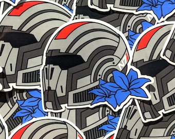 3&quot; Clear Commander Shepard Sticker
