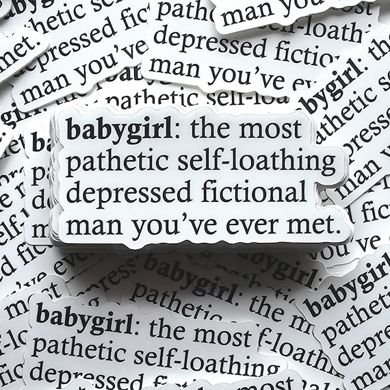 2.7" Babygirl Fictional Man Sticker
