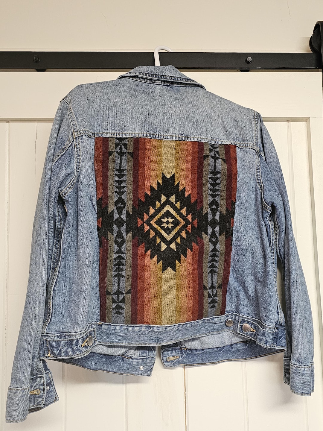 Pendleton Wool Denim Jacket, Southwestern Pueblo Dwelling, Size XL - Etsy