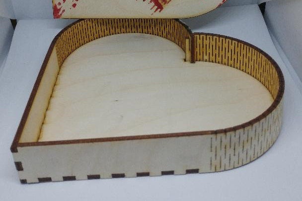 Heart-shaped Box, Maple - MarkAnn Woodcrafts