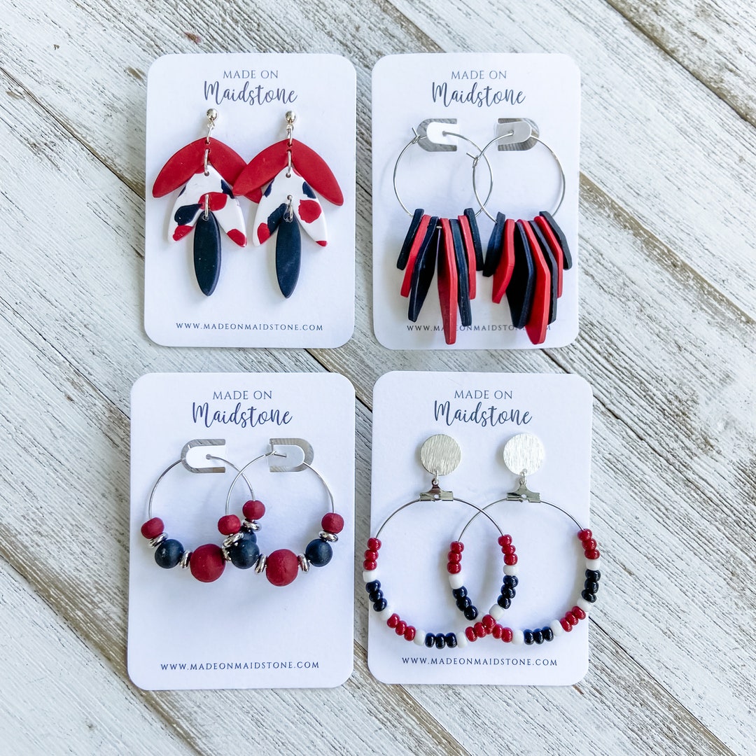 University of South Carolina Gamecocks USC Earrings, Hoop Earrings