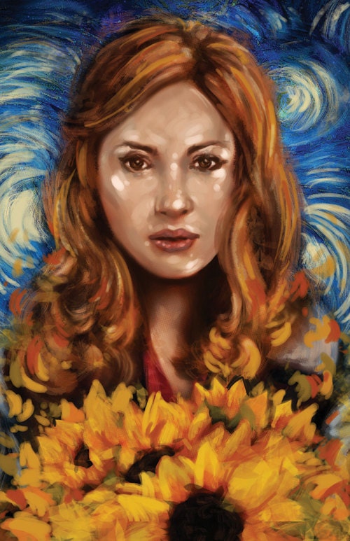 Amy Pond Portrait Doctor Who Matt Smith Vincent Van Gogh ...