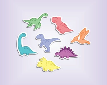 Mini Dinosaur Waterproof Vinyl Stickers