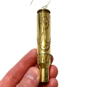 50 cal Navy Ornament, Navy Gift, Navy Present, Sailor Ornament, Sailor Gift, Anchor Ornament, 50 cal Ornament, 50 cal gift, bullet ornament