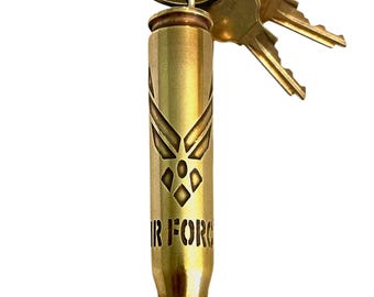 Air Force Key Chain, Air Force Key Ring, Bullet Key Chain, Bullet Key Ring, 50 cal Key Chain, 50 caliber key chain