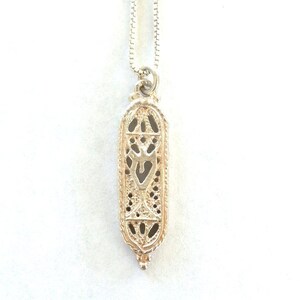 Mezuzah Necklace Pendant - Bar Mitzvah Gift - Judaica Jewelry
