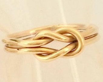 14K Gold Filled Knot Ring - Double Strand Knot Ring