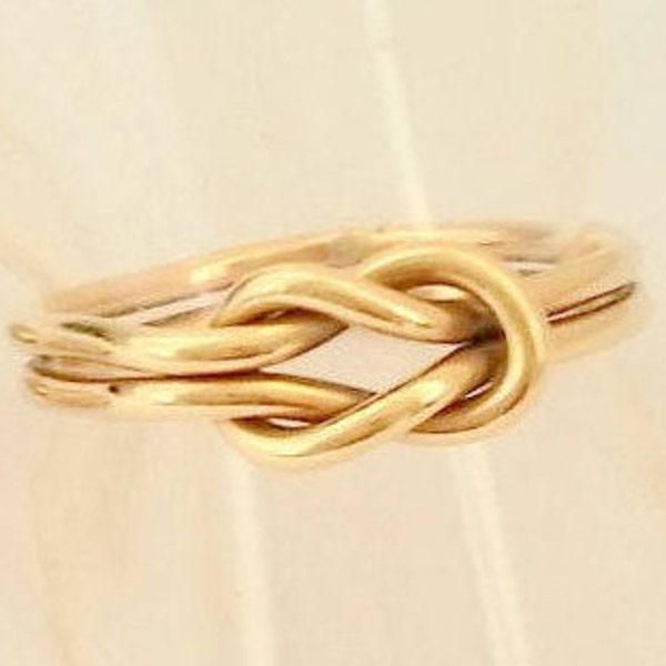 14K Gold Filled Knot Ring - Double Strand Knot Ring