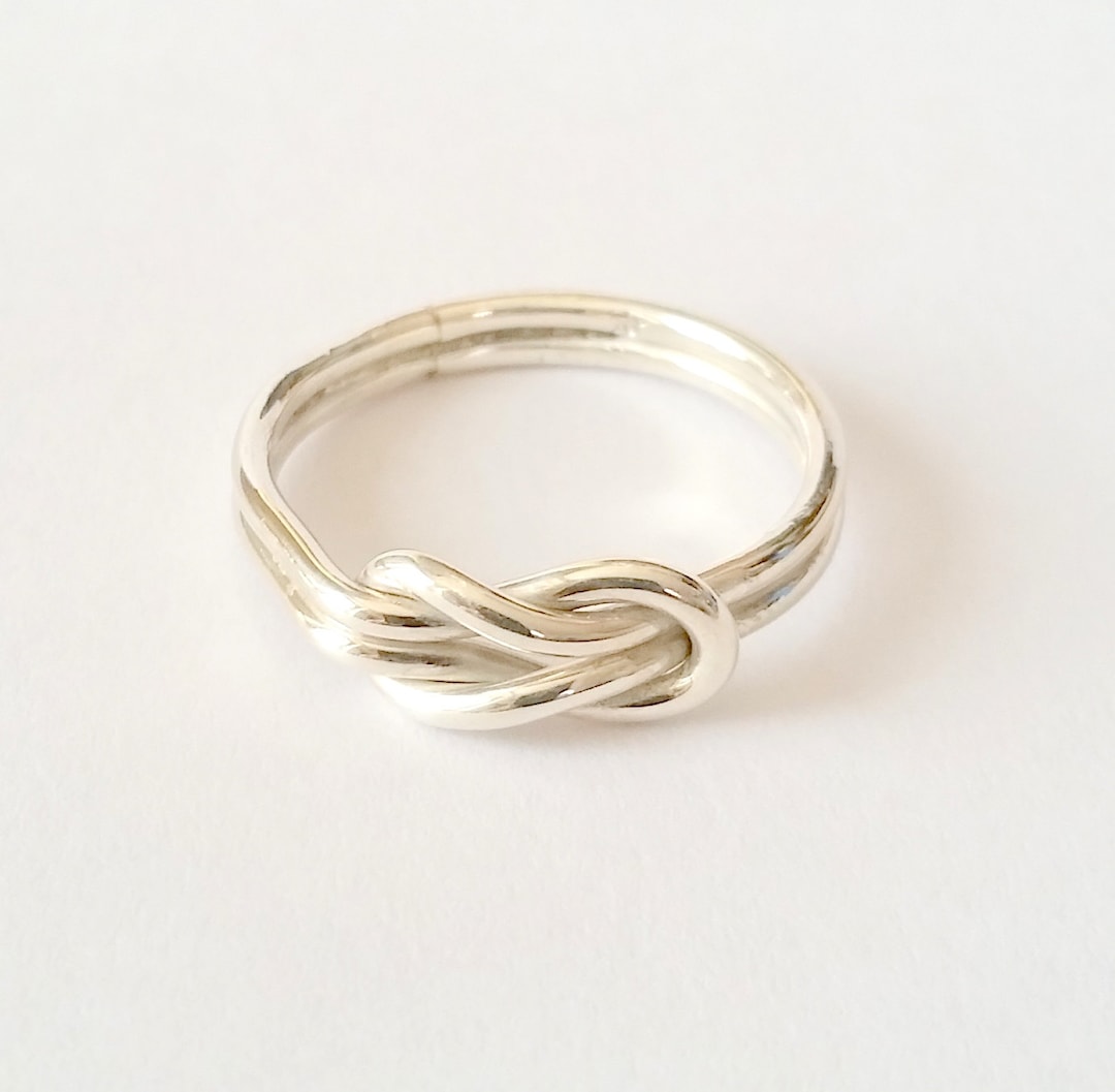 Infinity Knot Ring - Eternity Men Ring - Men Sterling Silver Ring ...