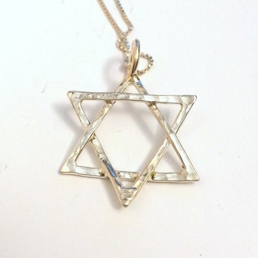 Star of David Necklace Mens Magen David Bar Mitzvah - Etsy