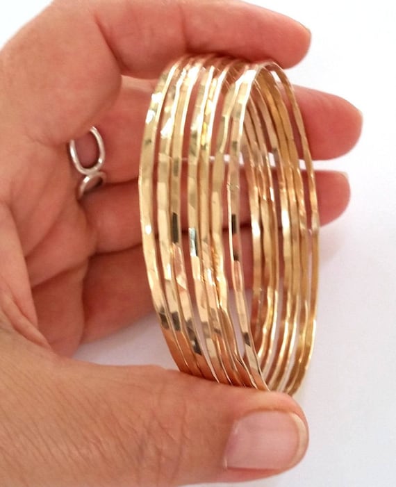 BR1774-2.6 Thick Matt Surface Plain Gold Bangle Designs Daily Wear