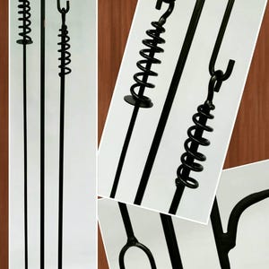 Fire Poker (27&quot;), Hotdog Stick and Hanger - Blacksmith made, Ornate, Camping, Fire Pit Accessory, Outdoor**Free Shipping**
