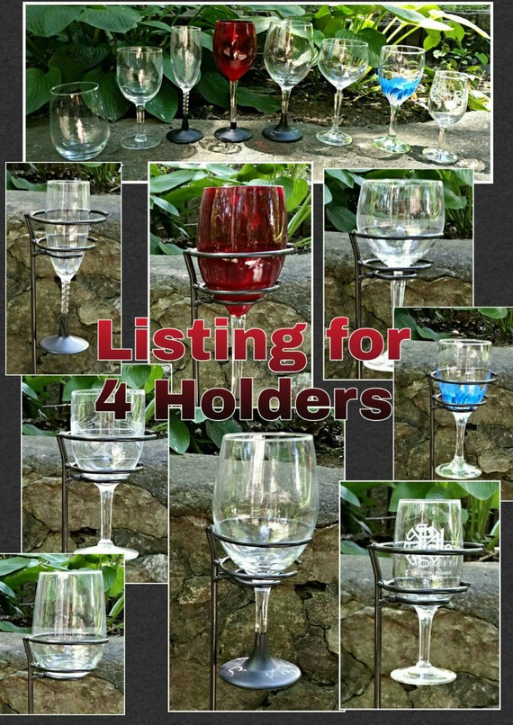 Stemless/universal Wine Glass4 Outdoor Wine Glasses Blacksmith