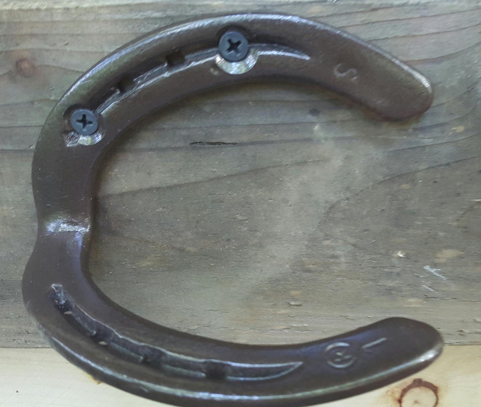 Horseshoe Handle Blacksmith Made Real Horseshoes Worn by Etsy
