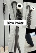 Blow Poke, Blow poker, Blacksmith made, Ornate, Camping, Fire Pit Accessory,Fire Poker, Blow Pipe, Bellow-**FREE SHIPPING**
