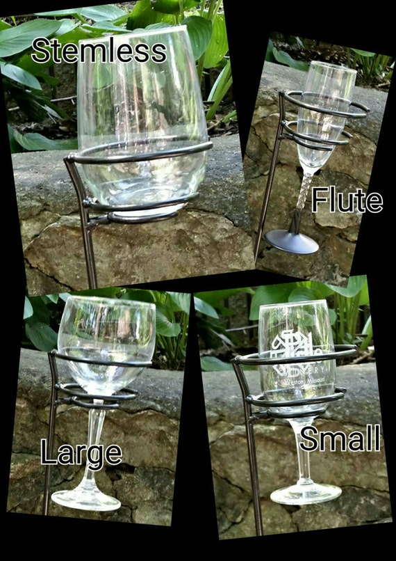 Hammered Outdoor Stemless Wine Glasses