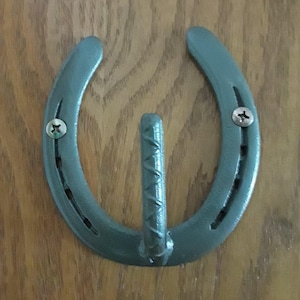 Set of 7 - Horseshoe Hook, Horseshoe Rack, Horseshoe Hanger, Horseshoe Tack Hook, made by Blacksmith**Free Shipping**