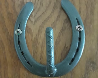 Set of 7 - Horseshoe Hook, Horseshoe Rack, Horseshoe Hanger, Horseshoe Tack Hook, made by Blacksmith**Free Shipping**