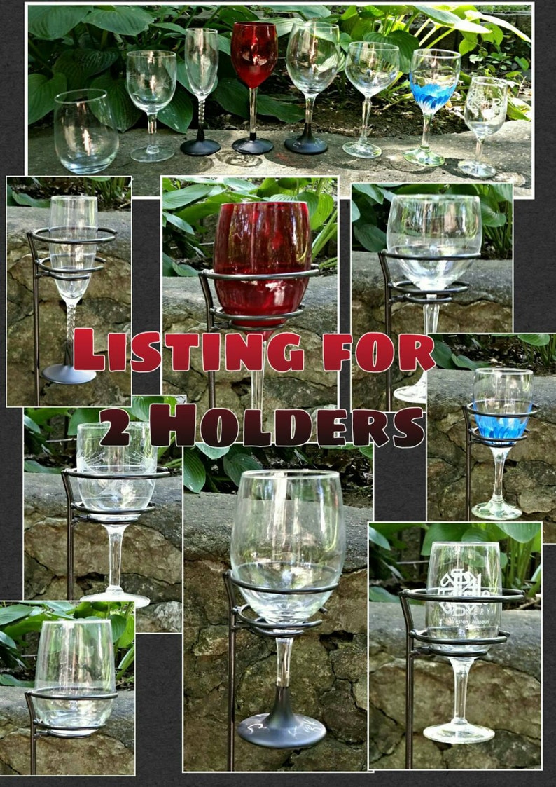 Stemless/universal Wine Glass2 Outdoor Wine Glasses Etsy