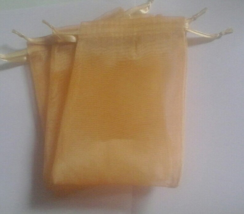 100 4x6 Toffee Organza bags 4x6 inch wedding favor bags beads jewelry bags