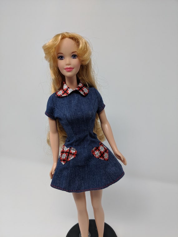 barbie denim dress