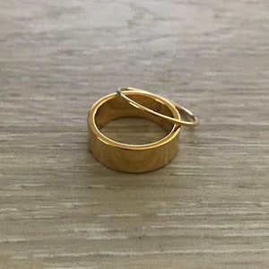 Gold Ring Set, Gold Rings, Stacking Rings, Dainty Rings, Thin Rings, Gold Band, Thumb Ring, 2 pc Set, Made in USA image 4