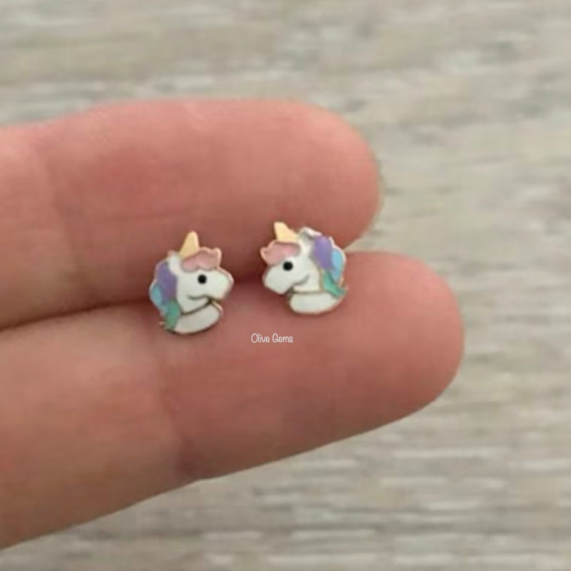 Unicorn Earrings - Etsy