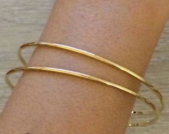 Gold Bangles, Thin Bangles, Gold Bracelets, Minimalist Bangle Bracelet, Bridesmaid Gift