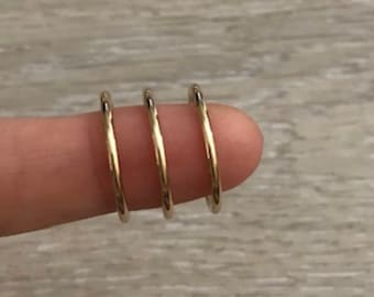 Thin 14K Gold Filled Stacking Ring, Knuckle Rings, Dainty Rings, Stack Rings, Midi Rings, 1.5mm