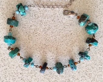 TIBETAN TURQUOISE WANDERER crystal bracelet