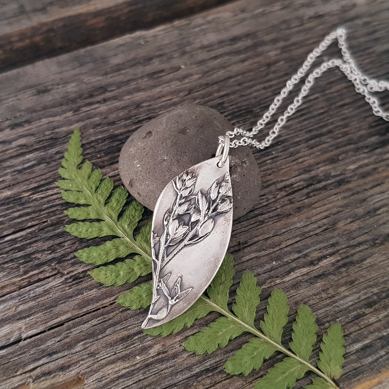 Unique Jewelry Birthday Gift for Women Wildflower Charm Pendant Sterling Silver Pendant Necklace Necklace for Women Wildflower Necklace