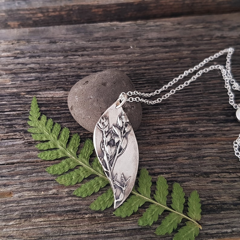 Unique Jewelry Birthday Gift for Women Wildflower Charm Pendant Sterling Silver Pendant Necklace Necklace for Women Wildflower Necklace