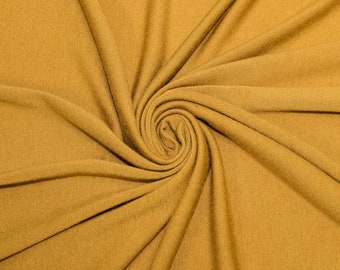 Marigold Rayon Spandex Jersey Knit Fabric by the Yard 1 Yard Style 409