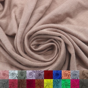 Tessuto in maglia jersey spandex rayon modale largo 60&quot; tagliato su misura (225 GSM) - Peso medio, elasticizzato in 4 direzioni, traspirante - Marrone chiaro caldo n. 765