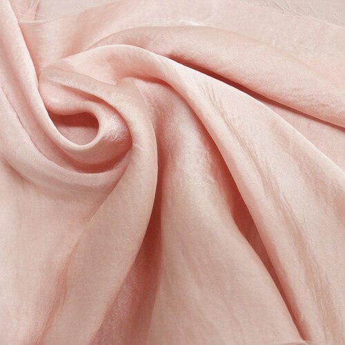 Blush Pink Fabric Bridal Satin Fabric Fabric by the Yard Etsy