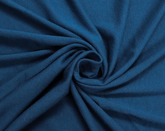 Teal Crepe Viscose Fabric by the yard - 550