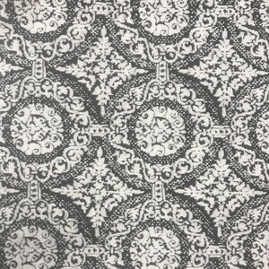 Black Off White Jacquard Knit Fabric by the Yard