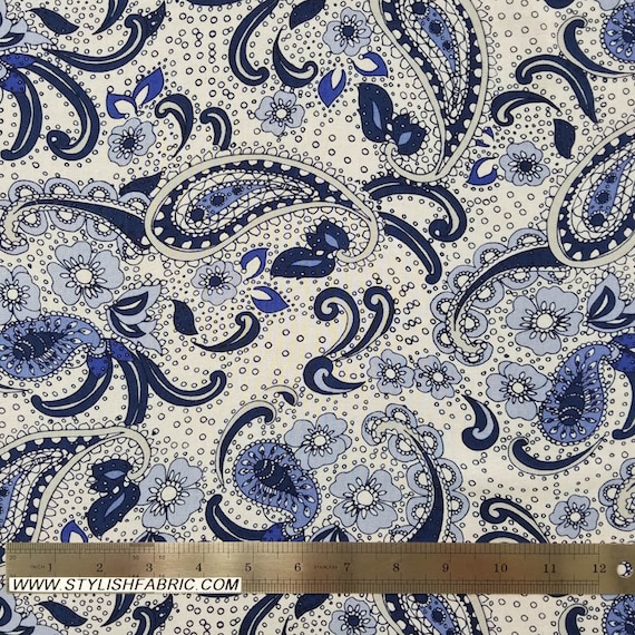 Paisley Fabric  40% Off - Free Shipping (Samples)