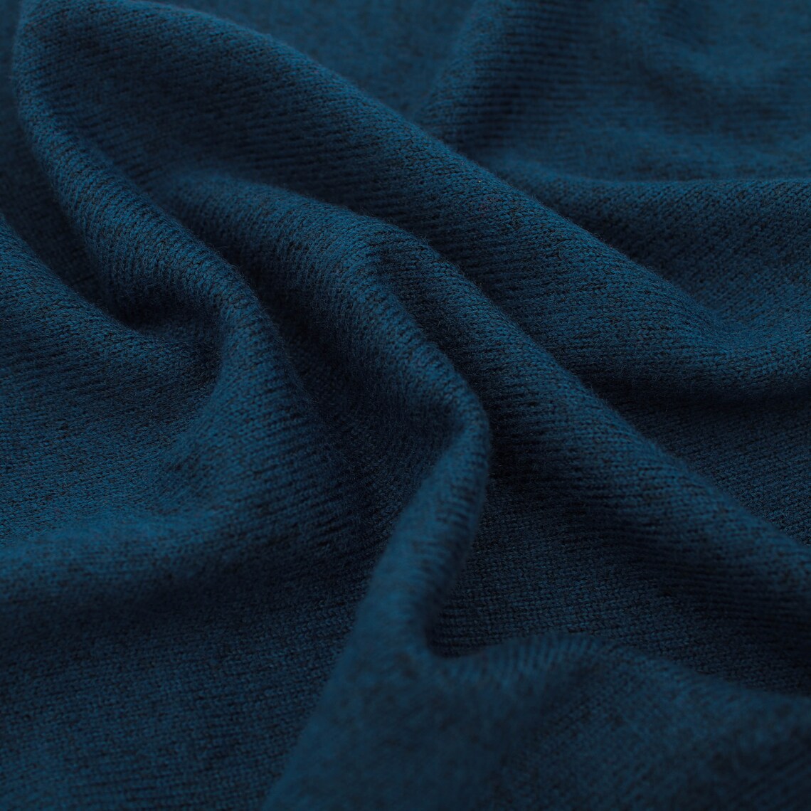 Blue Denim Hacci Brushed Knit Fabric by the Yard 1 Yard - Etsy