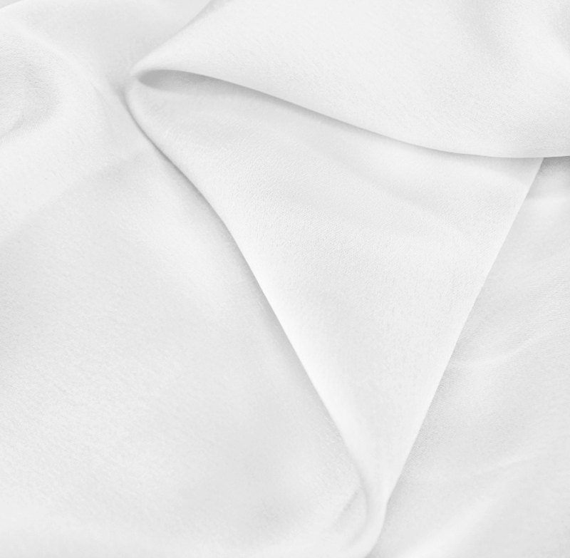 White Satin Chiffon Fabric by the Yard Wedding Chiffon Dress Etsy UK