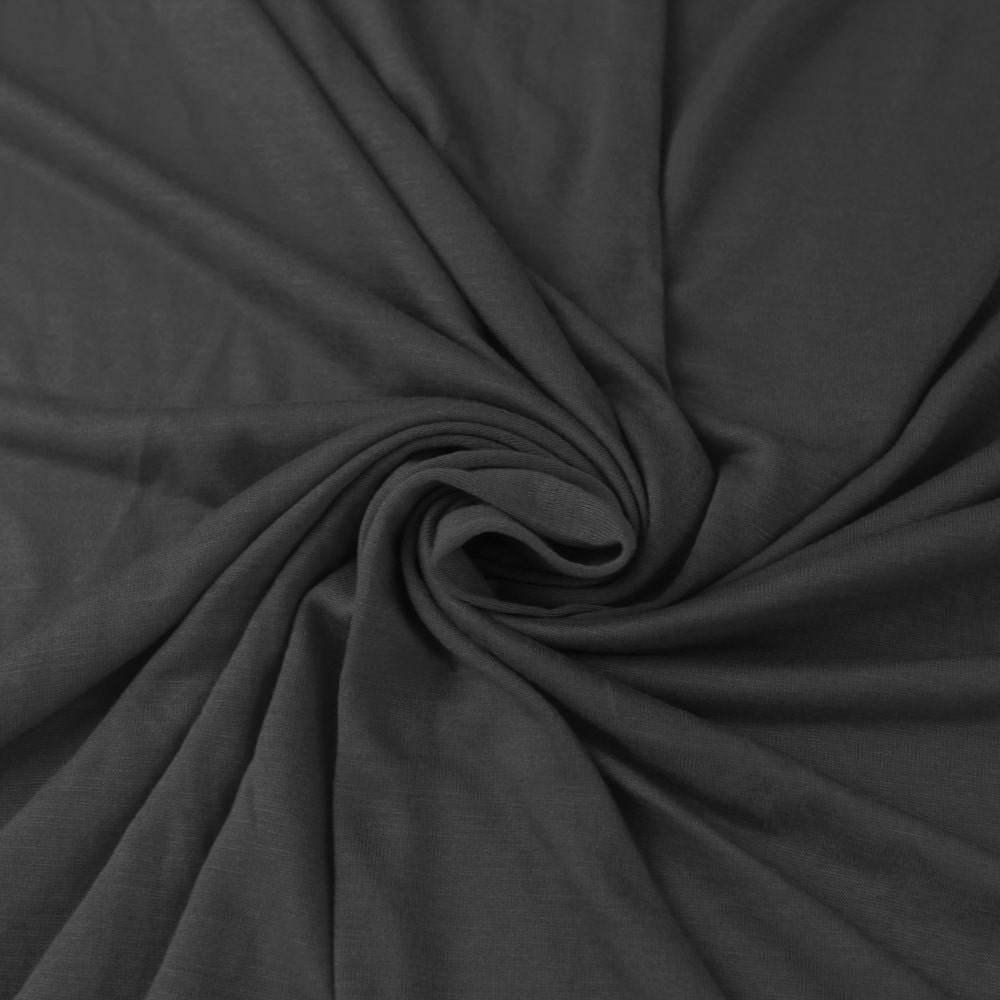 DARK GRAY Rayon Jersey Knit Fabric Silver Tissue Knit Fabric Etsy