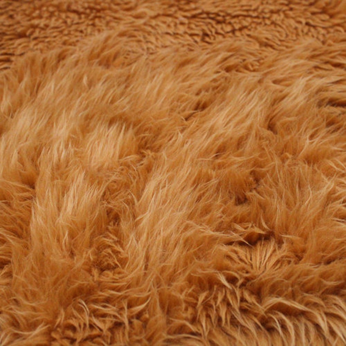 Mustard Pile Luxury Shag Faux Fur Fabric by the Yard for - Etsy