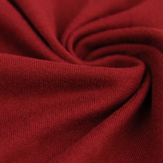 Red Solid Double-sided Brushed DTY Stretch Fabric for Athletic | Etsy