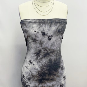 4 Colors Hand Tie Dye Pattern Printed on French Terry Poly Rayon Spandex Fabric by the Yard - Style P-2350-506 Continuous up to 100 Yards