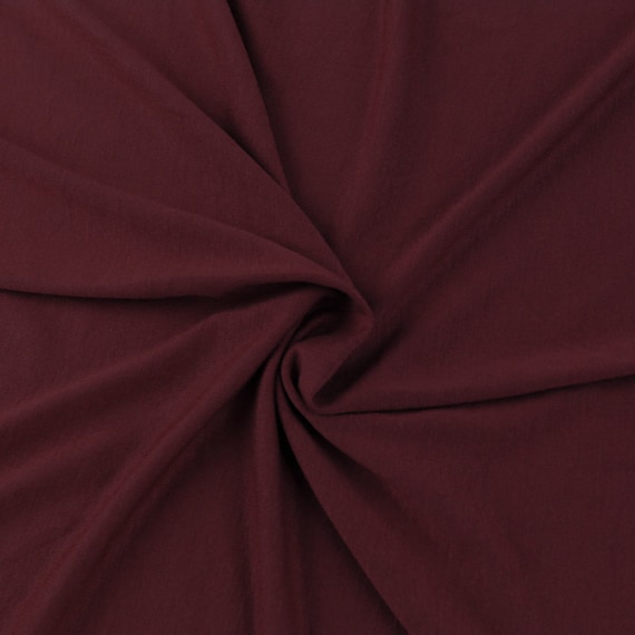 sukker auktion Bestemt Burgundy Rayon Jersey Stretch Knit Fabric Medium Weight/ 180 - Etsy UK