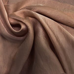 Mauve Pale Silky Satin Chiffon Fabric by the Yard - Style 455