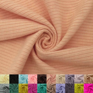 Soft 4x2 Rib Knit Fabric by the Yard – Solid Color | Stretchy, Textured Knit for Tops, Dresses, Loungewear – Style 774