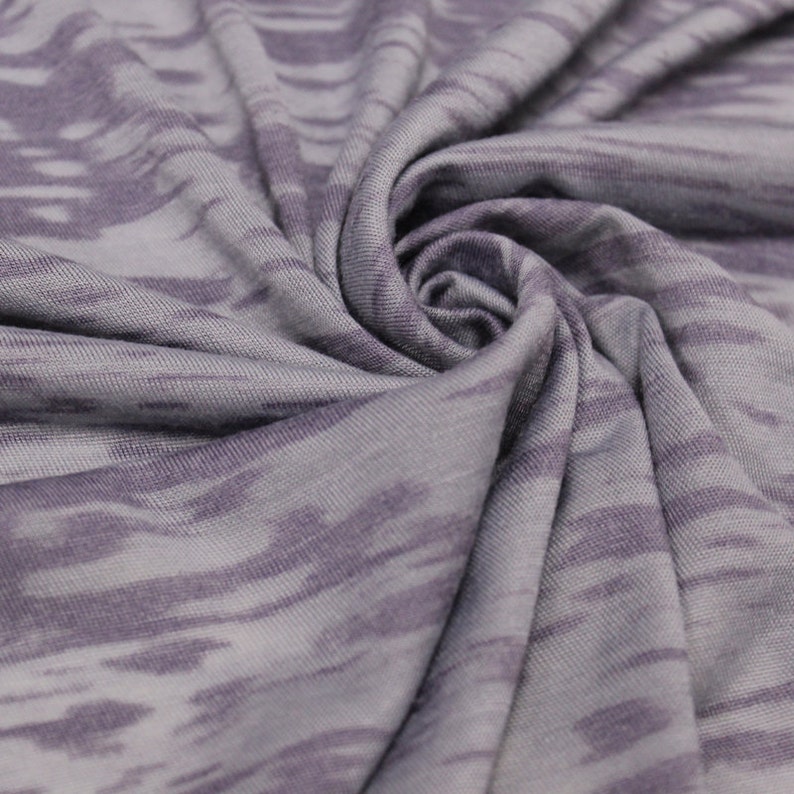 Lilac Burnout Jersey Knit Fabric by the yard 1 Yard Style Etsy