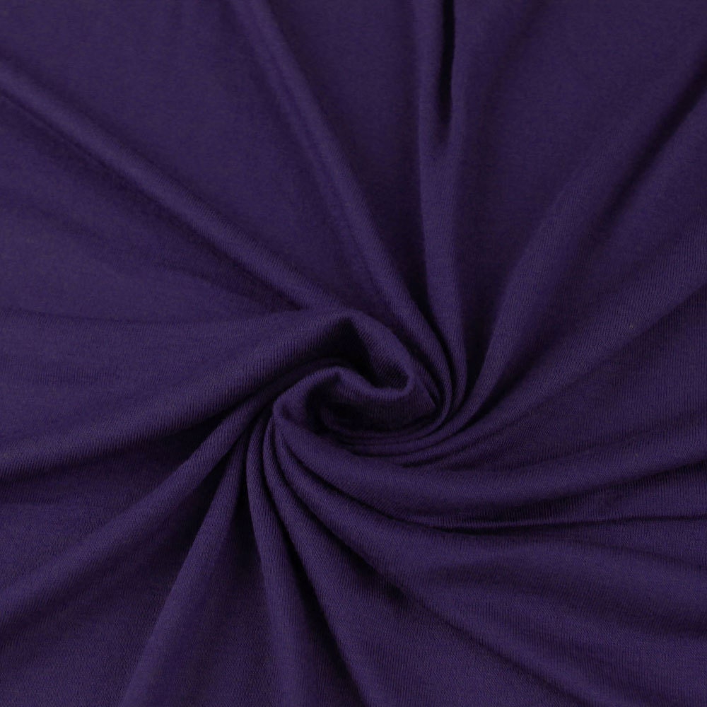 DARK EGGPLANT Rayon Jersey Knit Fabric Dark Eggplant Tissue Etsy