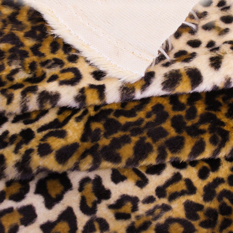 Amur Leopard Soft Lux Fur Fabric by the Yard for Costume Etsy